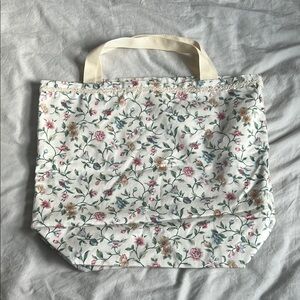 Cottagecore handmade floral tote